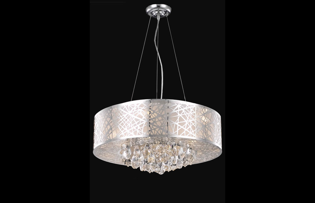 C121-2079D24C/RC - Regency Lighting: Prism 9 light Chrome Pendant Clear Royal Cut Crystal