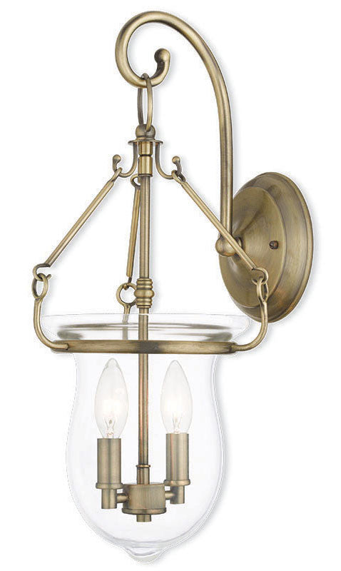 Livex Canterbury 2 Light Antique Brass Wall Sconce - C185-50292-01