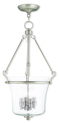 Livex Buchanan 4 Light Brushed Nickel Pendant - C185-50406-91