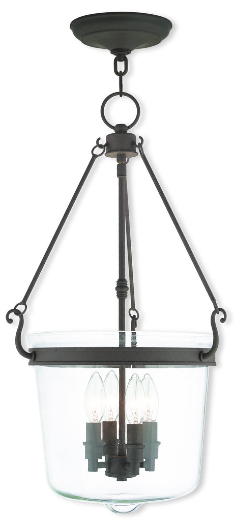 Livex Rockford 4 Light Bronze Pendant - C185-50486-07