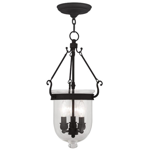 Livex Jefferson 3 Light Black Chain Lantern  - C185-5063-04