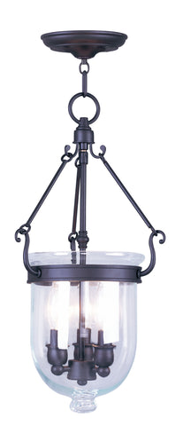 Livex Jefferson 3 Light Bronze Chain Lantern  - C185-5063-07