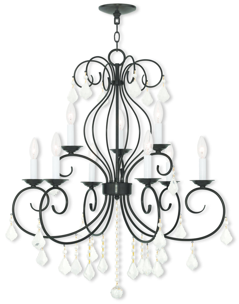 Livex Donatella 6 Light + 3 Light EBZ Chandelier - C185-50769-92