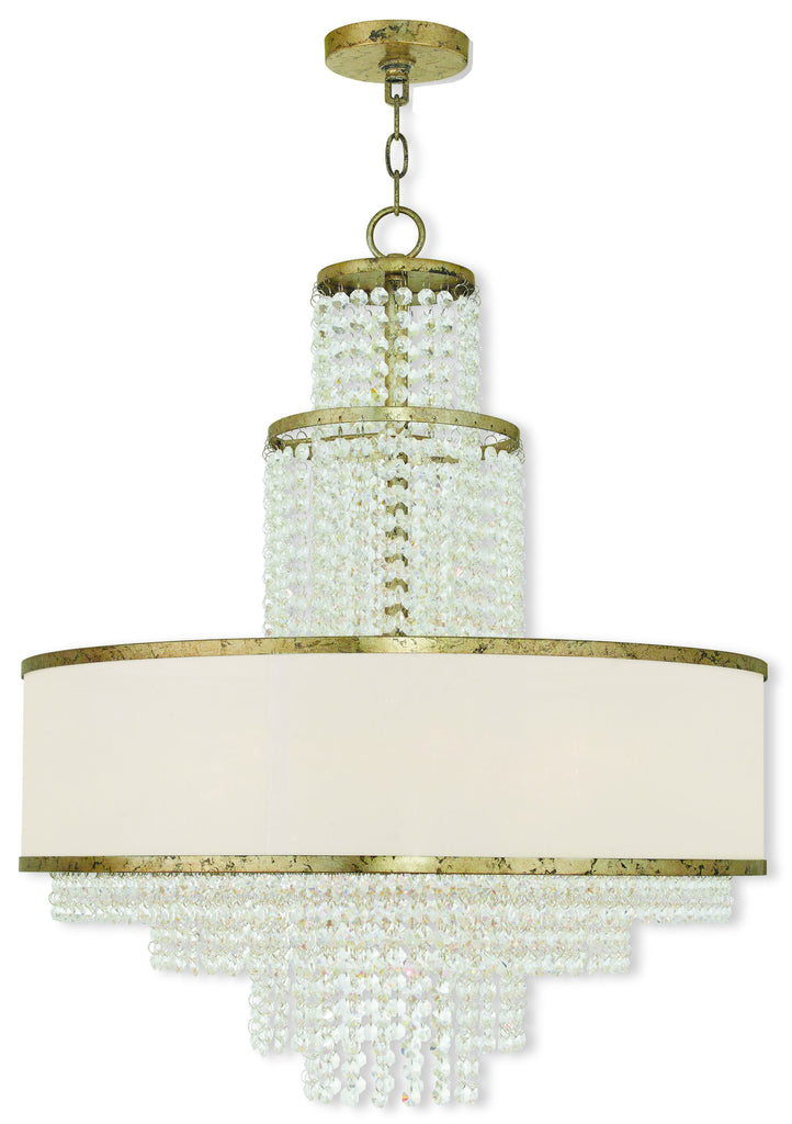 Livex Prescott 6 Light Winter Gold Chandelier - C185-50786-28