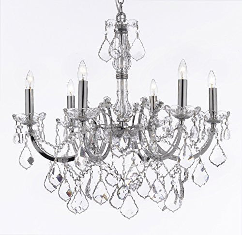 Maria Theresa Chandelier Lighting Empress Crystal (Tm) Chandeliers H20 "X W22" Chrome Finish - F83-Chrome/2528/6