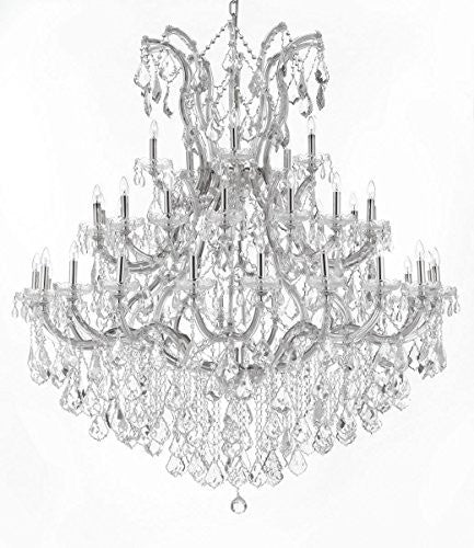 Maria Theresa Crystal Chandelier Lighting H 60" W 52" Trimmed With Spectra (Tm) Crystal - Reliable Crystal Quality By Swarovski - Cjd-Cs/2181/52Sw