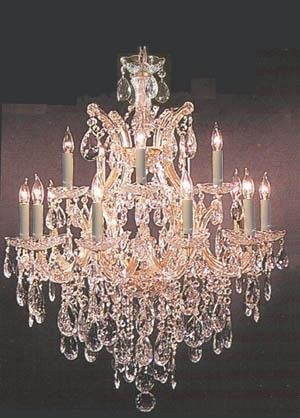 Chandelier 30X28 With Swarovski Crystal H30" X W28" - Go-A83-21532/12+1Sw