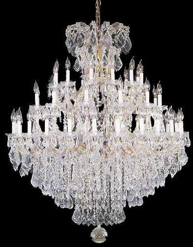 Swarovski Crystal Trimmed Chandelier Chandelier Crystal Chandeliers Lighting Crystal Dressed Swarovski Crystal 52X60 - A83-Gold/2756/36+1Sw