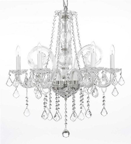 Crystal Chandelier Lighting H25" X W24" - G46-B26/385/5