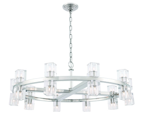 ZC121-1550D36PN - Urban Classic: Chateau 20 light Polished Nickel Pendant