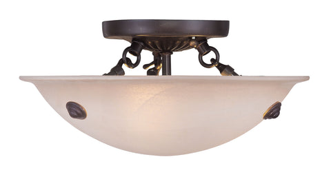 Livex Oasis 3 Light Bronze Ceiling Mount - C185-5624-07