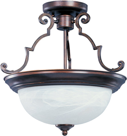 Essentials 3-Light Semi-Flush Mount Oil Rubbed Bronze - C157-5844MROI