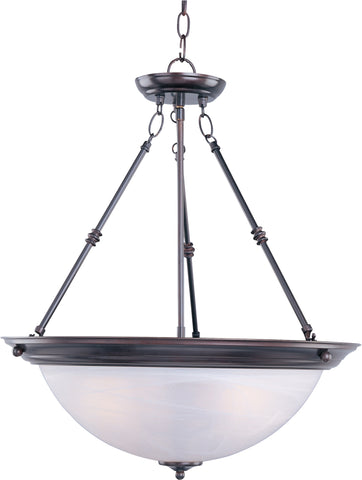 Essentials 3-Light Invert Bowl Pendant Oil Rubbed Bronze - C157-5846MROI