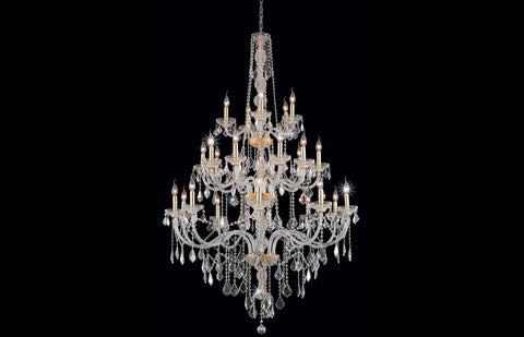 C121-7825G43G/RC - Regency Lighting: Verona 25 light Gold Chandelier Clear Royal Cut Crystal