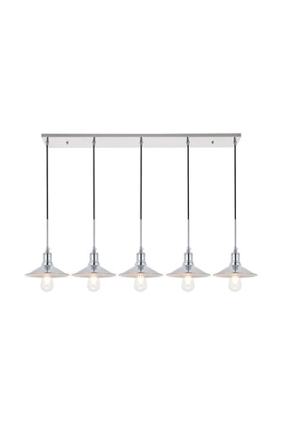 ZC121-LD4033D49C - Living District: Etude 5 light chrome Pendant