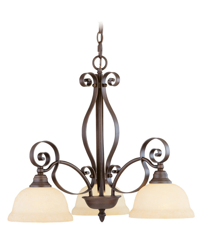 Livex Manchester 3 Light Imperial Bronze Chandelier - C185-6153-58