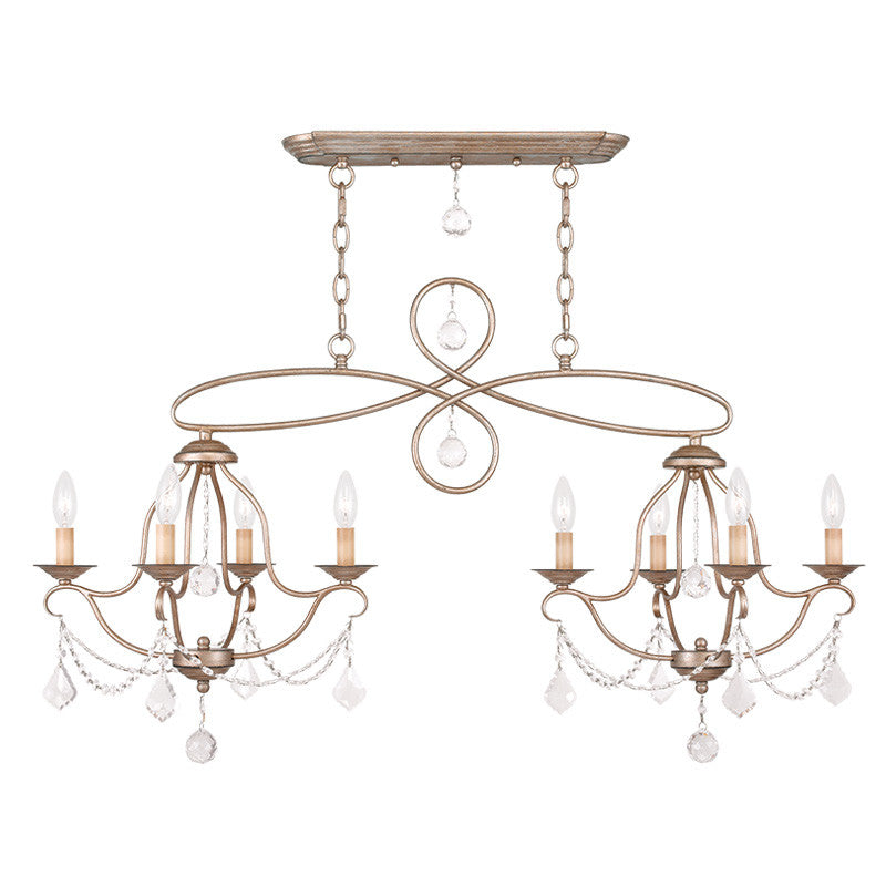 Livex Chesterfield 8 Light ASL Island/Chandelier - C185-6437-73