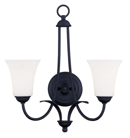 Livex Ridgedale 2 Light Black Wall Sconce - C185-6472-04