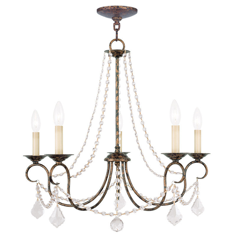 Livex Pennington 5 Light VBR Chandelier - C185-6515-71