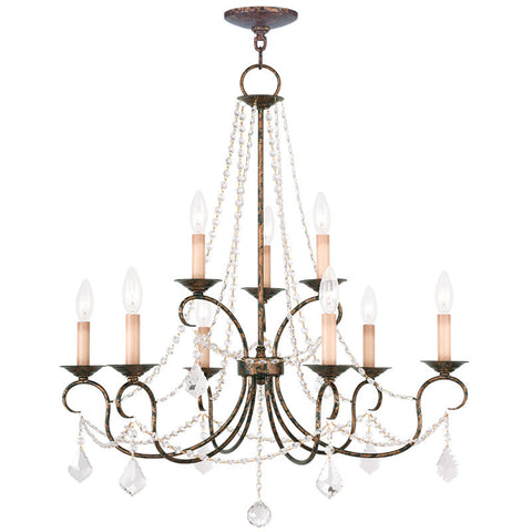 Livex Pennington 9 Light VBR Chandelier - C185-6519-71