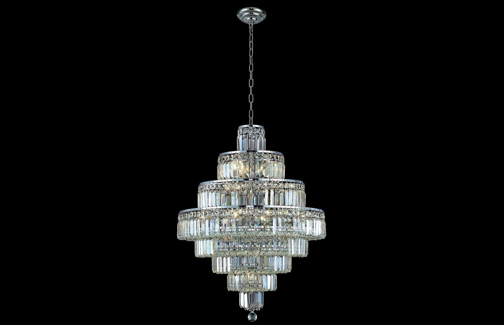 C121-2038D26C/RC - Regency Lighting: Maxime 18 light Chrome Chandelier Clear Royal Cut Crystal