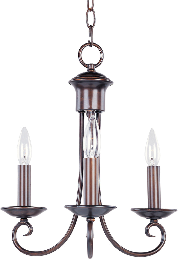 Loft 3-Light Chandelier Oil Rubbed Bronze - C157-70003OI