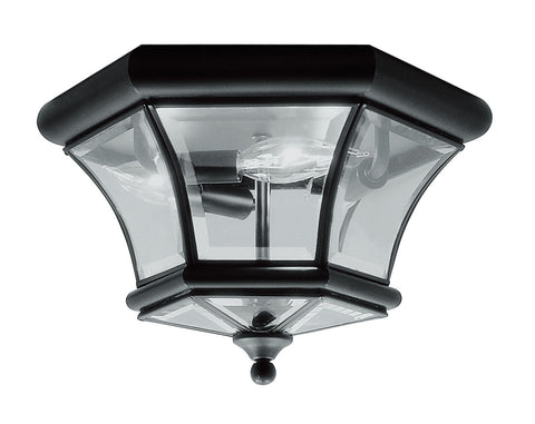 Livex Monterey/Georgetown 3 Light Black Ceiling Mount - C185-7053-04