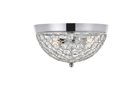 ZC121-LD5012F10C - Living District: Taye 2 light Chrome Flush Mount