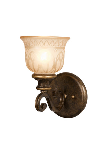 1 Light Bronze Umber Traditional Sconce - C193-7401-BU