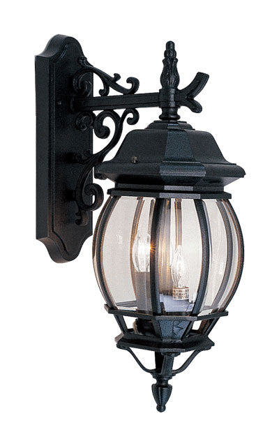 Livex Frontenac 3 Light Black Outdoor Wall Lantern - C185-7707-04