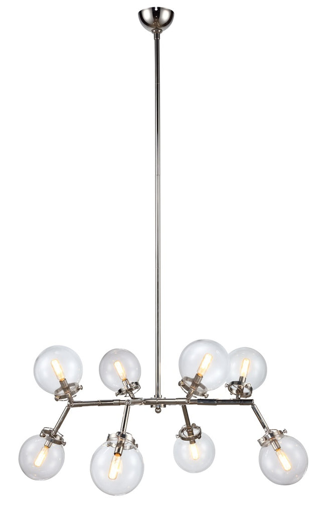 ZC121-1507G44PN - Urban Classic: Leda 8 light Polished Nickel Chandelier