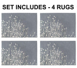 Set of 4 - Floral Hand-Tufted Transitional Contemporary Wool Rug Area Rug 8 X 10 - 4EA J10-IN-201-8X10