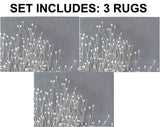 Set of 3 - Floral Hand-Tufted Transitional Contemporary Wool Rug Area Rug 5 X 7 - 3EA J10-IN-201-5X7