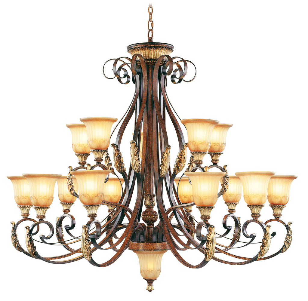 Livex Villa Verona 15 Light VBZ Chandelier - C185-8568-63