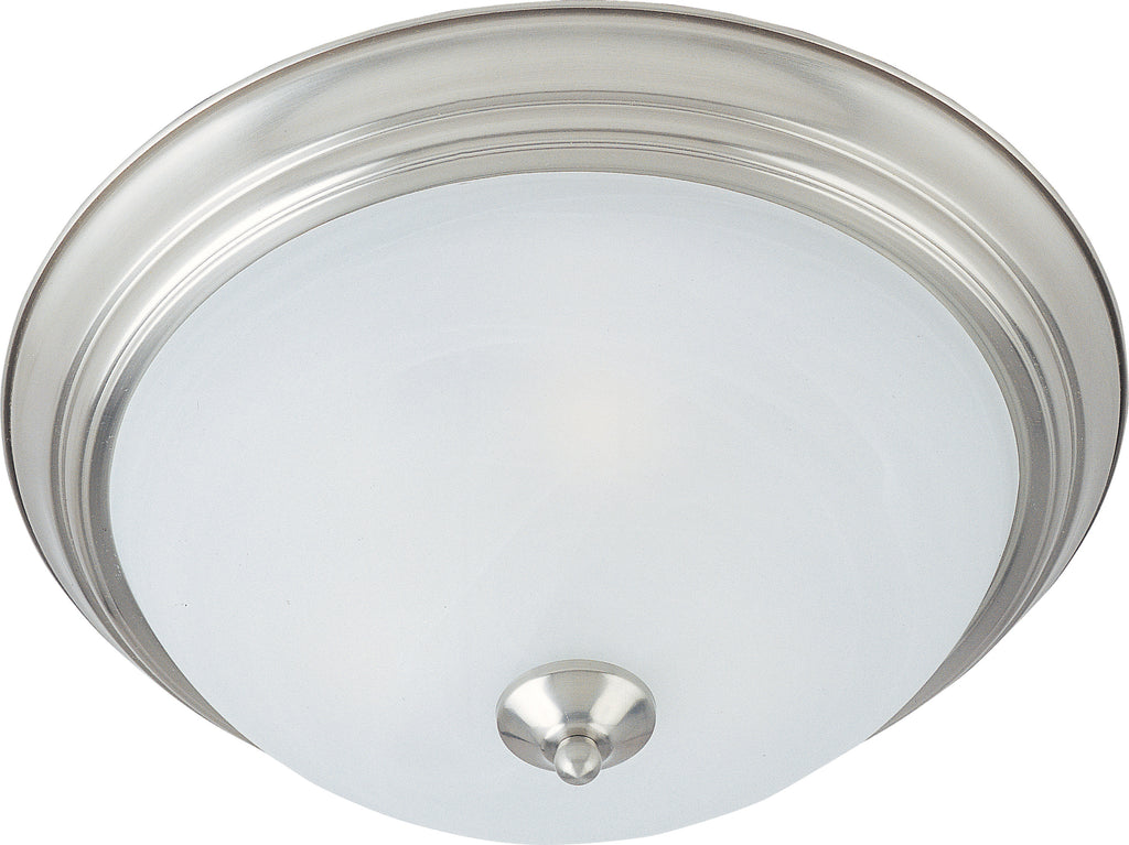 2-Light Flush Mount Satin Nickel - C157-85841MRSN