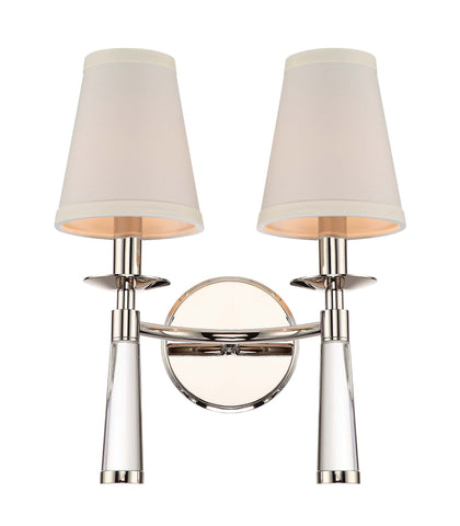 2 Light Polished Nickel Transitional Sconce - C193-8862-PN