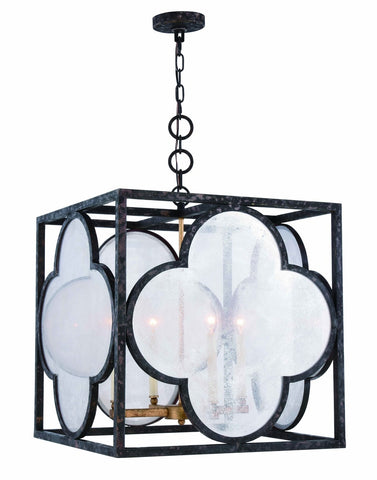 ZC121-1526D22ACCG - Urban Classic: Trinity 4 light Aged Copper Pendant