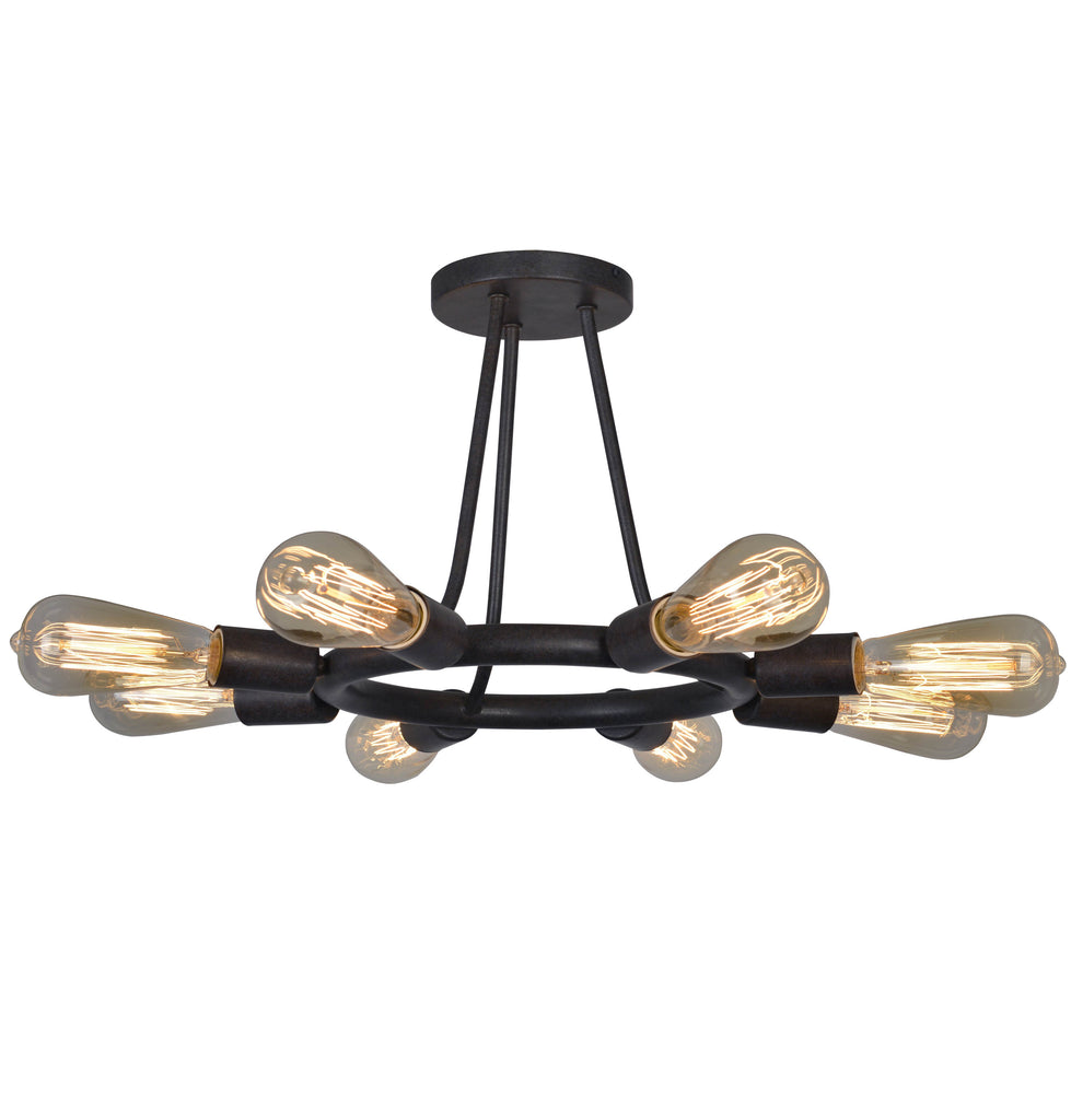 8 Light Charcoal Bronze Ceiling Mount - C193-9043-CZ