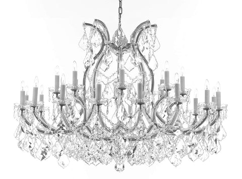 Crystal Chandelier Lighting Chandeliers H35"XW46" Great for The Foyer, Entry Way, Living Room, Family Room and More! - A83-B62/CS/2MT/24+1