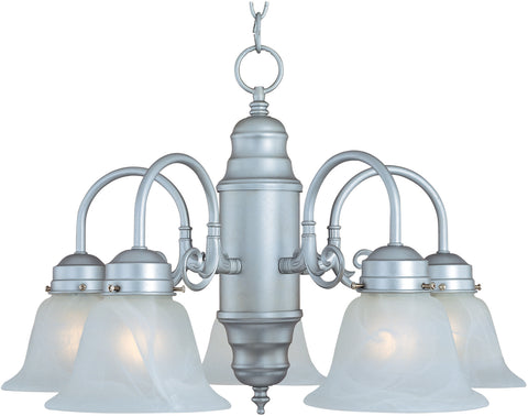 Builder Basics 5-Light Chandelier Satin Nickel - C157-91197MRSN