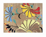 Metro Flower Hand-Tufted Beige Area Rug Wool Rug 5 x 7 - J10-IN-205-5X7