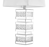 ZC121-ML9312 - Regency Decor: Sparkle Collection 1-Light Silver Finish Table Lamp