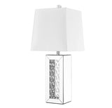 ZC121-ML9310 - Regency Decor: Sparkle Collection 1-Light Silver Finish Table Lamp