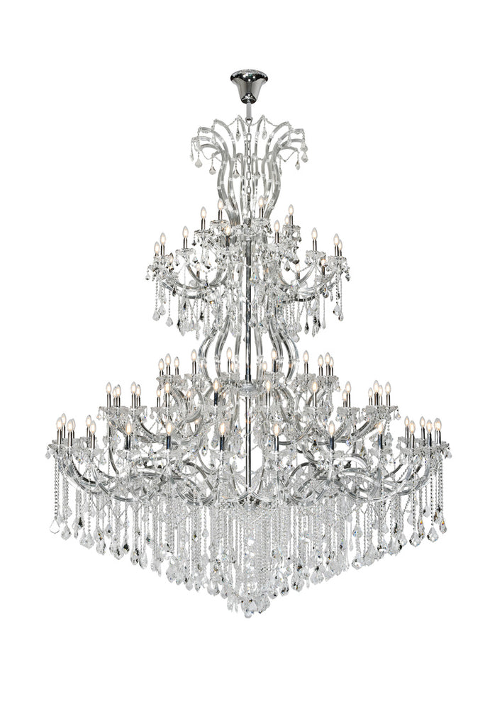 ZC121-2800G120C/EC - Regency Lighting: Maria Theresa 84 light Chrome Chandelier Clear Elegant Cut Crystal