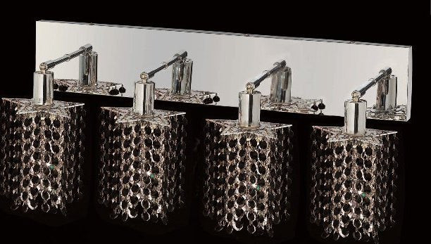 C121-1284W-O-P-JT/RC By Elegant Lighting Mini Collection 4 Lights Wall Sconce Chrome Finish