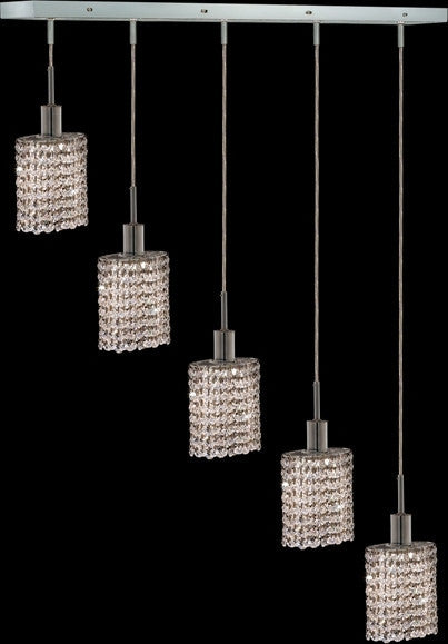 C121-1285D-O-E-CL/RC By Elegant Lighting Mini Collection 4 Lights Pendant Chrome Finish