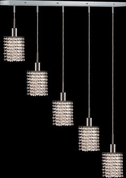 ZC121-1285D-O-P-CL/EC By Regency Lighting Mini Collection 5 Lights Pendant Chrome Finish