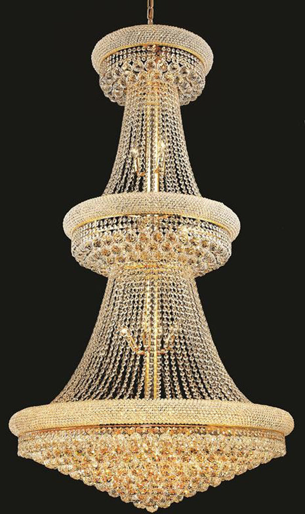 ZC121-V1800G36G/EC By Elegant Lighting - Primo Collection Gold Finish 32 Lights Foyer/Hallway