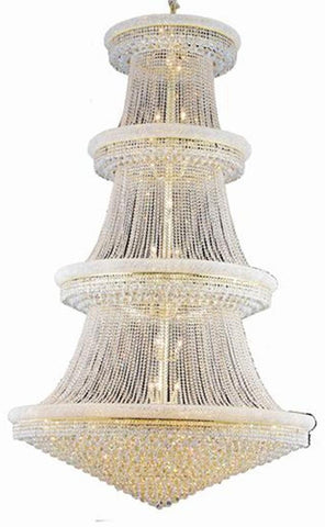 ZC121-V1800G62G/EC By Elegant Lighting - Primo Collection Gold Finish 56 Lights Foyer/Hallway