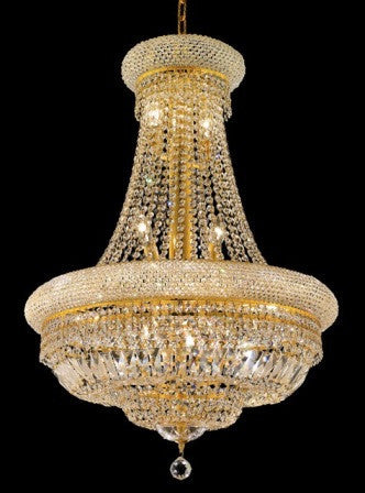 C121-1803D24G By Regency Lighting-Primo Collection Gold Finish 14 Lights Chandelier